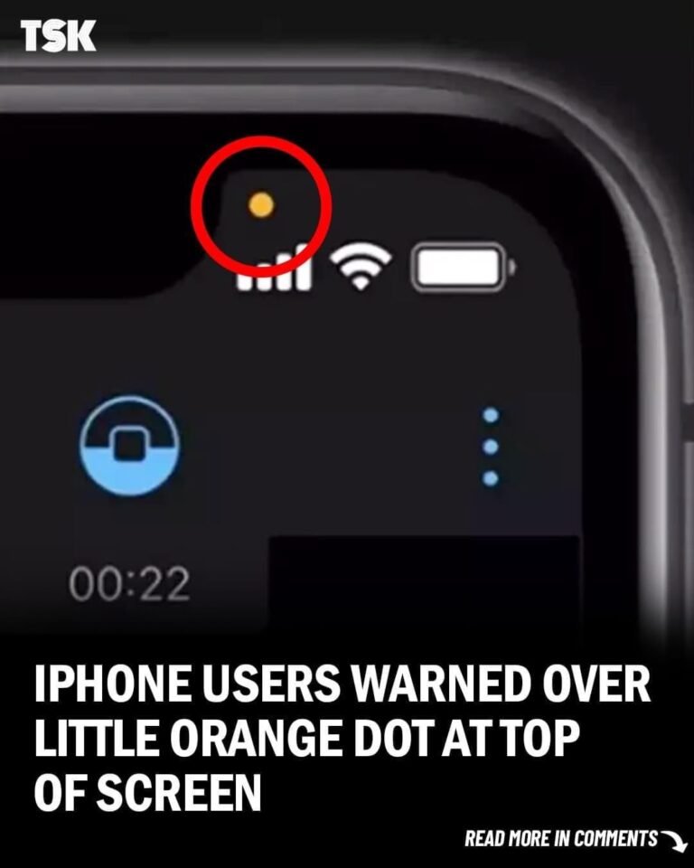 What is The Orange Dot at the Top of My iPhone?